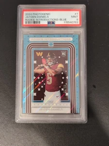 2024 Panini Photogenic Jayden Daniels RC Rookie Portraits Blue /99 PSA 9 - Picture 1 of 3