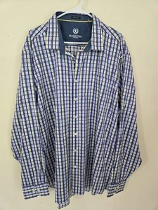 Bugatchi Uomo Classic Fit Men's 3XL Long Sleeve Purple Shirt FREE SHIPPING - Picture 1 of 6