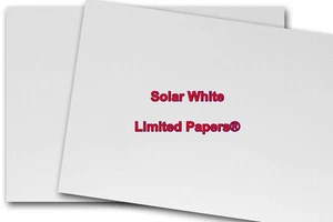 Limited Papers (TM) Classic Crest Solar White (65# Cover 8.5"x11") - Picture 1 of 1