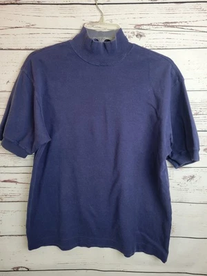 Camiseta clásica de manga corta vintage Gap azul marino cuello falso para mujer talla mediana Foto 1 de 4