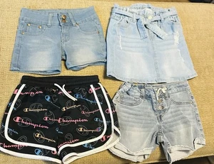 Girl Lot Youth Shorts & Skirt Wallflower Champion City HippieDenim Jean Size 7/8 - Picture 1 of 1