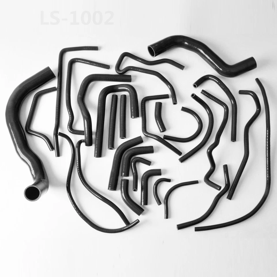 Manguera de calentador y refrigerante de silicona 27 piezas para Lexus LS430 2001-2006 4,3 L V8 2003 negra Foto 1 de 1