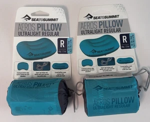 Set Of Two 2x Sea To Summit Aeros Inflatable Camping UL Air Pillows Regular NEW! - Picture 1 of 12