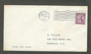 #725 3c DANIEL WEBSTER FDC FRANKLIN,NH OCT 24-1932 - Picture 1 of 1