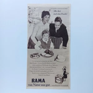 1959 Rama Margarine Union Unilever Werbeanzeige Werbung Reklame Advertising - Picture 1 of 1