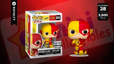 ✅PREORDER✅Funko Pop Reverse Flash The Flash #604 3500 PCS LE Gemini + Protector