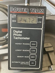 Power Team Digital Photo Tachometer Handheld Model 3344 W/ Hard Case - Picture 1 of 8