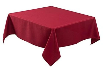  Textured Fabric Christmas Square Table Cloth 60x60 Inch 60" x 60" (Square) Red - Image 1 of 4