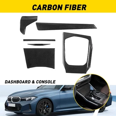 ABS Carbon Fiber Inner Trim Cover Set Fits BMW 330i 430i G20 G21 G22 2020-22 A Foto 1 de 4