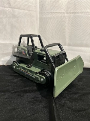 Vintage 1992 GI Joe Tonka Pressed Steel Brigade Military Bulldozer Bull Dozer - Image 1 of 4