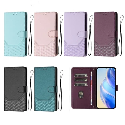 Case for ZTE Blade A76 A56 A36 A75 A73 Retro Embossed Wallet Stand Phone Cover - Image 1 of 4