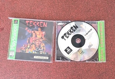 Tekken (Sony PlayStation 1, 1995) Arañazos Estuche Roto Manchado Manual Sin Probar Foto 1 de 4