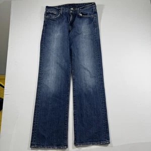Lucky Brand 181 Bootleg Jeans Men’s 34x32 Blue Made in USA Cotton Blend Denim - Picture 1 of 13