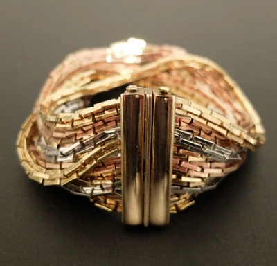 Vintage schweres Henkel & Grosse / Grossé für Dior / Bicolor Armband / Brutalist - Bild 1 von 4