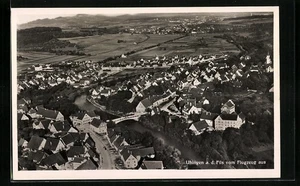 AK Uhingen a. d. Fils, Gesamtansicht aus der Vogelschau, Fliegeraufnahme  - Picture 1 of 2