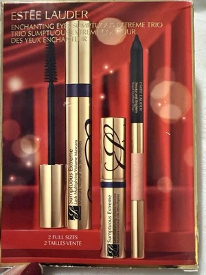 NIB Estee Lauder Enchanting Eyes Sumptuous Extreme Mascara Trio Duo EyeLiner - Image 1 of 4