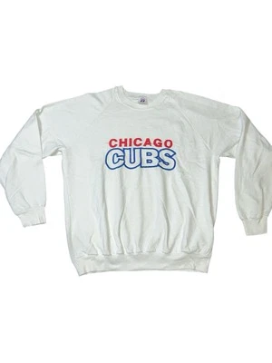 Sudadera Vintage Años 80 Logo 7 Chicago Cubs Cuello Redondo Bordada Retro Foto 1 de 4