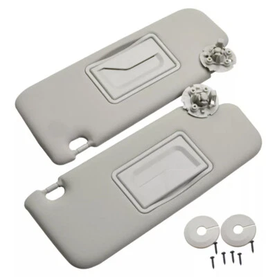 Pair Gray Driver Passenger Side Sun Visor w/ Mirro For Chevy CRUZE 2017 2018 - Image 1 of 4