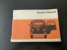 New ListingVolkswagen Bus Factory Original Owners Manual 1969