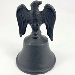 "Soporte de campana de águila de hierro fundido negro de 4,5" - Imagen 1 de 3