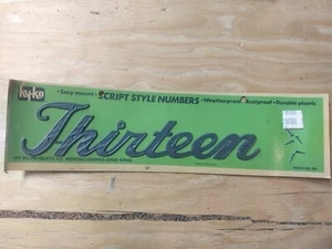 Vintage Mid Century Ky-Ko House Address Numbers Spell out letters thirteen 13 - Picture 1 of 3