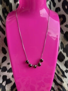 Collar Swarovski Sorrelli Shaugna Siam Rojo Paladio Plata $65 AGOTADO - Imagen 1 de 4