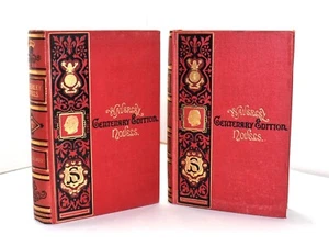 Scott. 2 (zwei) Bücherset. Waverley Romane. (1871) Dekorative Buchrücken & Abdeckungen. - Bild 1 von 8