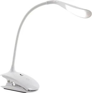 Daylight LED Book Light Rechargeable Clip-On Adjustable Portable Reading Lamp - Picture 1 of 5