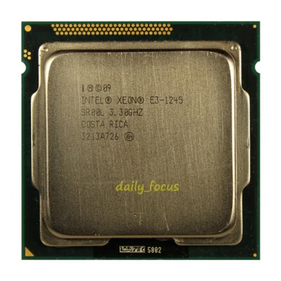 Intel Xeon E3-1245 3.3 GHz LGA1155 4 cores 8 threads SR00L CPU Processor 8 MB - Image 1 of 4