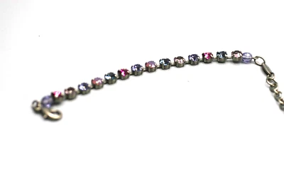 Pulsera Sabika Classics Cristal Multicolor Firmada Tono Plata S3 Foto 1 de 4