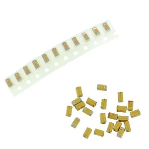 50x Tantalum Capacitor SMD A 10µF 10V 125°C 3,2x1,6mm AVX TAJA106M010R 10uF - Picture 1 of 1