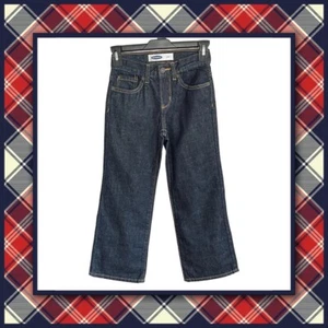 NWOT Old Navy Boys Loose Fit Straight Leg Dark Wash Jeans Size 6 - Picture 1 of 2