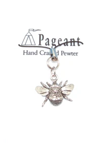 Hand Crafted Pewter Bee Phone/Bag Charm  - Picture 1 of 2