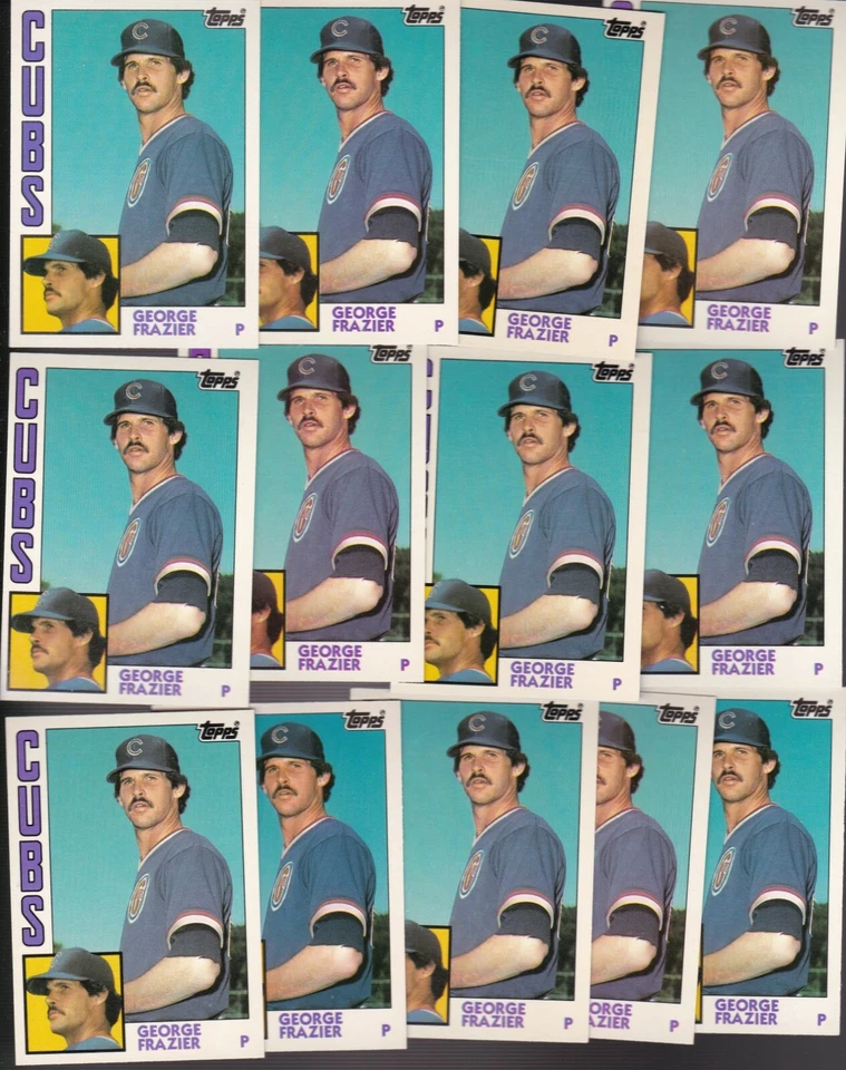 1984 Topps Traded #39T LOT of (13) GEORGE FRAZIER NM/MT Chicago CUBS   PITCHER - Image 1 of 1