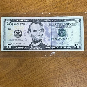Rare 2013 $5 Five Dollar Ink Error - Picture 1 of 7