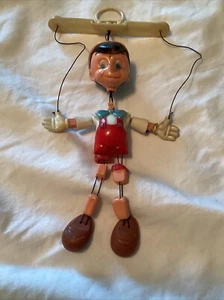 Vintage Walt Disney Productions Pinocchio Marionette Puppet Hong Kong Nice - Picture 1 of 7