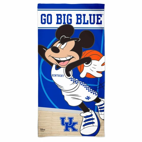 KENTUCKY WILDCATS GO BIG BLUE MICKEY MOUSE 30"X60" SPECTRA BEACH TOWEL WINCRAFT Cover
