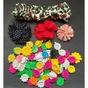 Hair Barrettes, Bows and Headbands 70+ Pieces - Picture 1 of 10