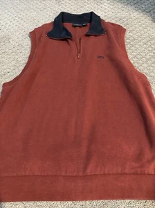 Dockers Vest Mens X-LARGE Blue 1/4 Zip Golf Cotton Jacket Performance Casual - Picture 1 of 4