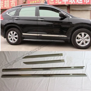 Car Chrome Side Door Body Molding Cover Trim 4pcs For Honda CRV CR-V 2012-2016 - Picture 1 of 4