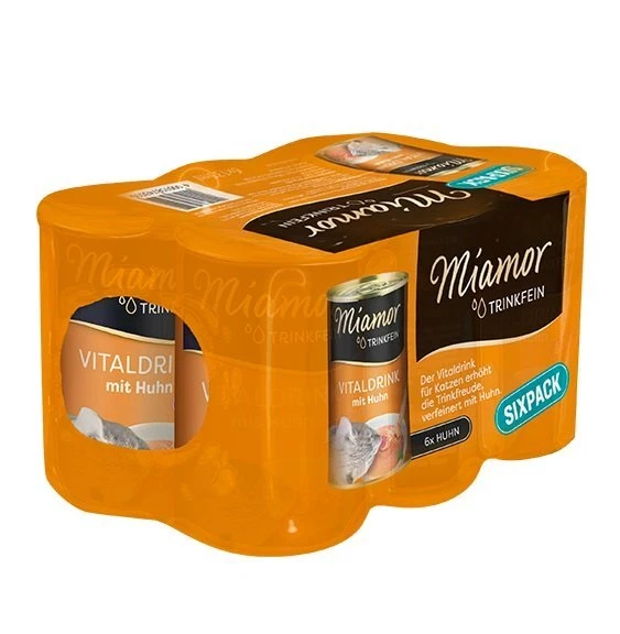 MIAMOR Trinkfein Hühnersuppe Vitalitätsgetränk mit Huhn für Katzen 24 x 135 ml - Bild 1 von 1