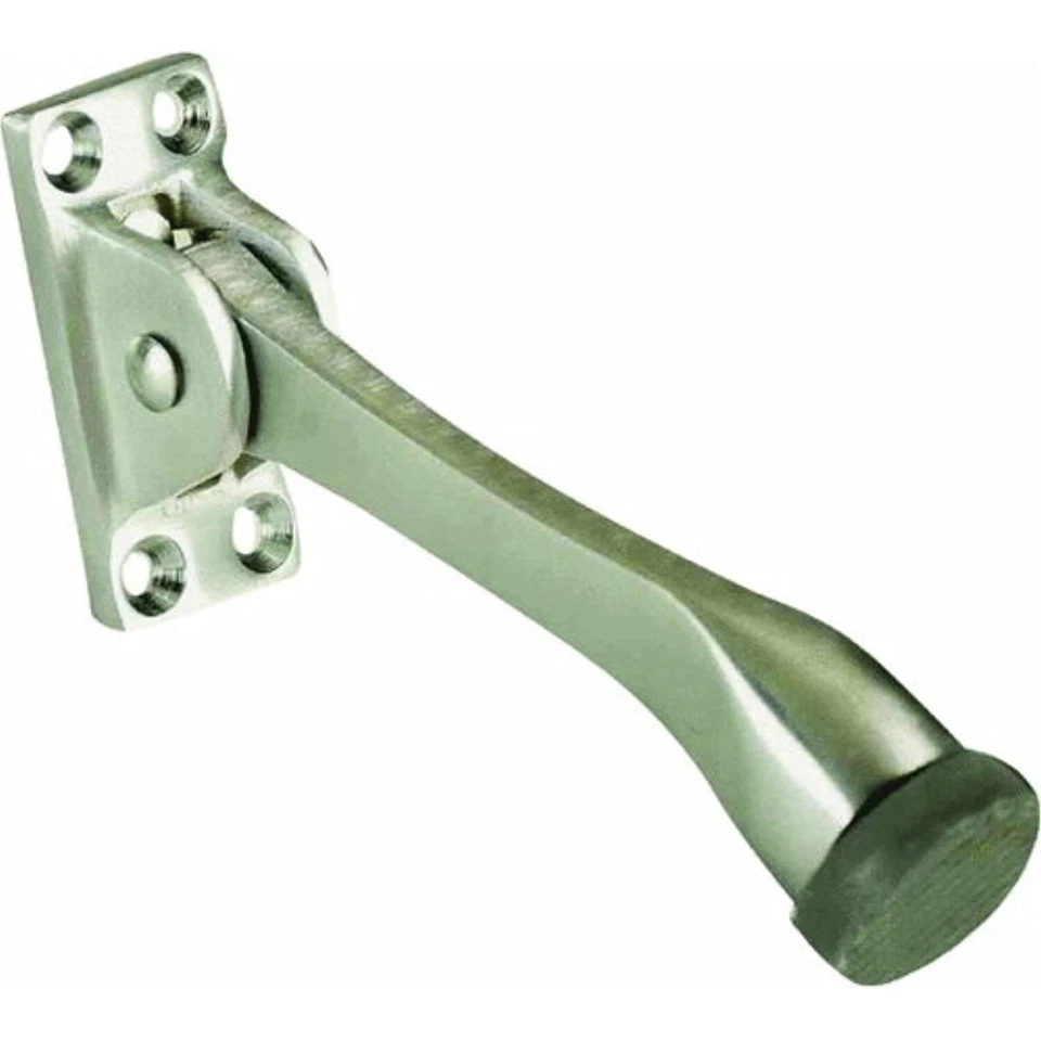 Tell Manufacturing DT100007 4 In. Satin Chrome Plated Die Cast Brass Door Holder