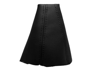 Black Stitch Fits HYUNDAI COUPE (2001-2009) Gear Gaiter 100% Leather - Picture 1 of 1
