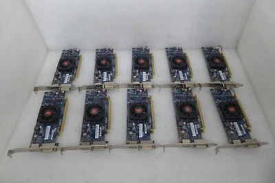 10 HP AMD Radeon HD7450 1GB DVI DP PCIe 677894-002 697247-001 High Profile Cards - Image 1 of 4