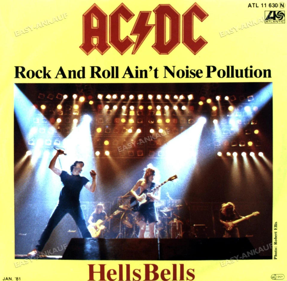 AC/DC - Rock And Roll Ain't Noise Pollution 7" (VG/VG+) . - Immagine 1 di 1