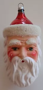 Adorno de Navidad de mica de vidrio soplado vintage de vidrio soplado Alemania - Imagen 1 de 5