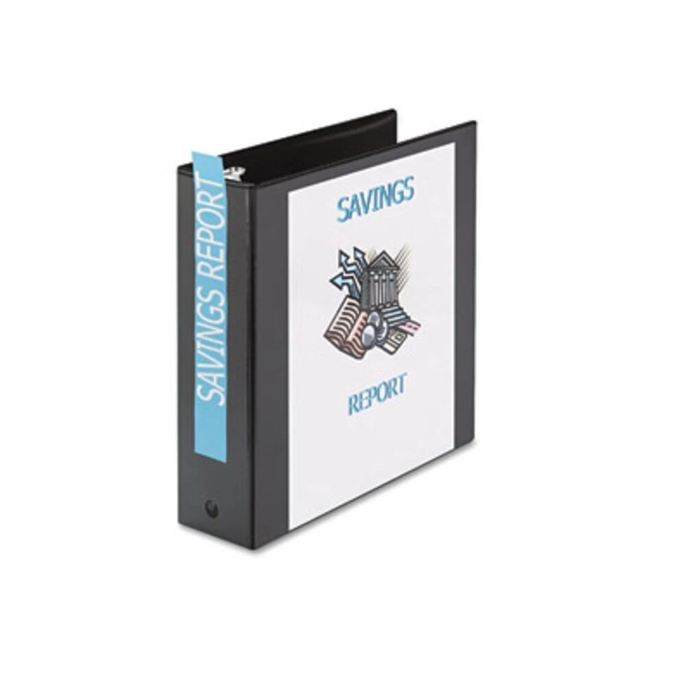 Avery Economy View 3-Ring Binder, 3in Round Rings, Black (PKG of 3) - Image 1 of 1