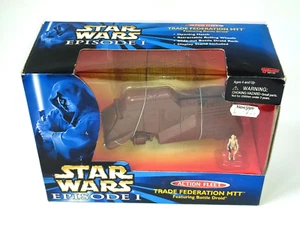 1996 GALOOB HASBRO STAR WARS ACTION FLEET - TRADE FEDERATION MTT & DROID UNUSED - Picture 1 of 7