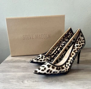 Steve Madden Luiza Leopardenmuster Damen-Heels Größe 7,5 neu im Karton - Bild 1 von 8