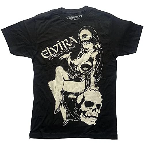 Camiseta para hombre Kreepsville 666 Elvira Mistress of the Dark cómic calavera Foto 1 de 1